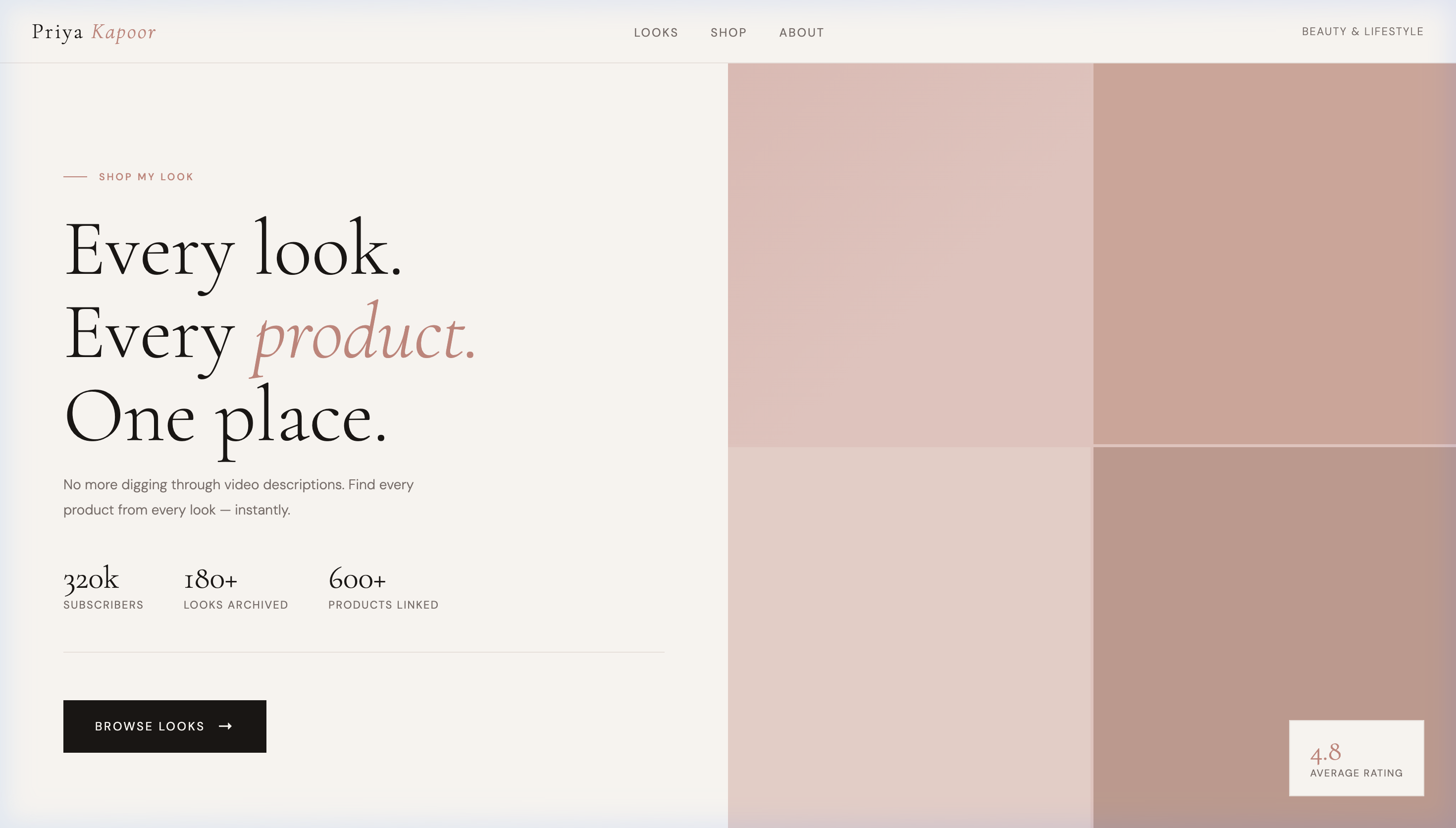 Shop My Look — Editorial Beauty Website